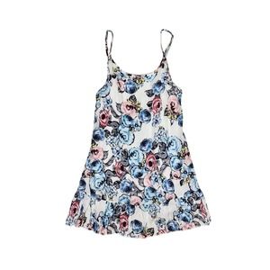 FREE TO FLY Lightweight Floral Summery Babydoll Dress Size Medium